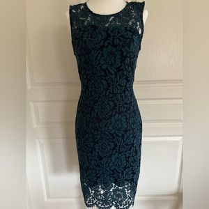 Banana Republic Womens Lace Scallop Dress Size 0